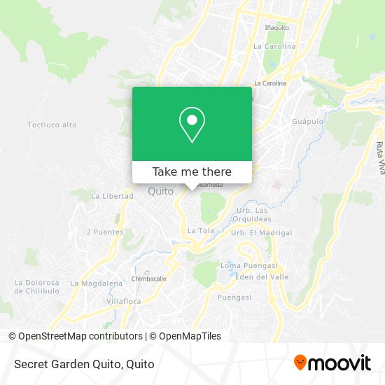 Mapa de Secret Garden Quito