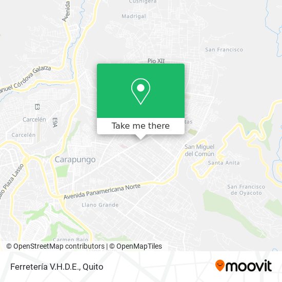 Mapa de Ferretería V.H.D.E.