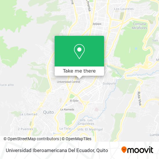 Universidad Iberoamericana Del Ecuador map