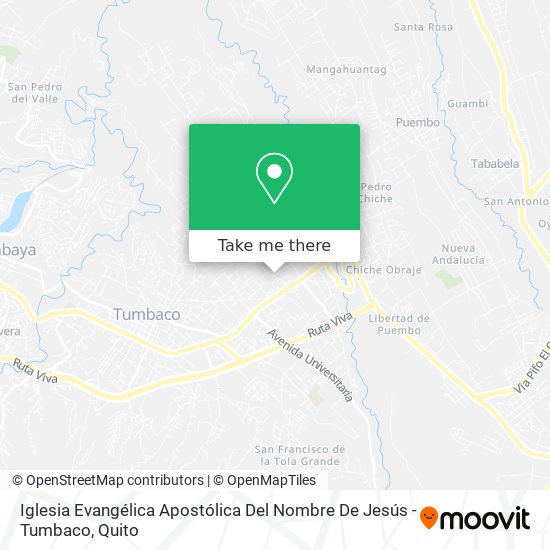 Mapa de Iglesia Evangélica Apostólica Del Nombre De Jesús - Tumbaco