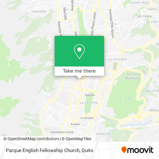 Parque English Fellowship Church map