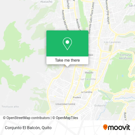 Conjunto El Balcón map