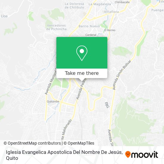 Mapa de Iglesia Evangelica Apostolica Del Nombre De Jesús
