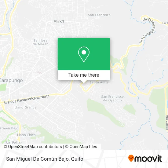 San Miguel De Común Bajo map