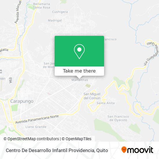 Mapa de Centro De Desarrollo Infantil Providencia
