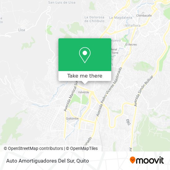 Auto Amortiguadores Del Sur map