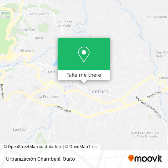 Mapa de Urbanización Chambalá