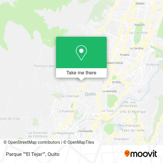Parque ""El Tejar"" map
