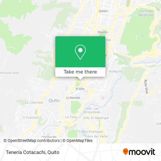 Tenería Cotacachi map