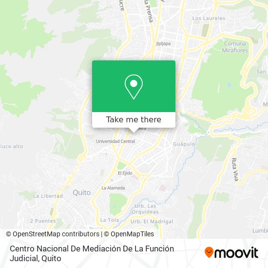 Centro Nacional De Mediación De La Función Judicial map