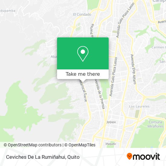Ceviches De La Rumiñahui map