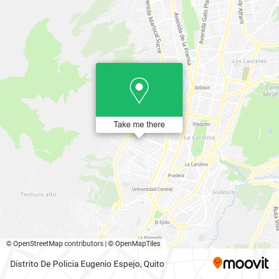 Distrito De Policia Eugenio Espejo map