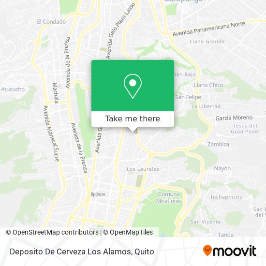 Deposito De Cerveza Los Alamos map