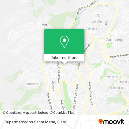 Mapa de Supermercados Santa María