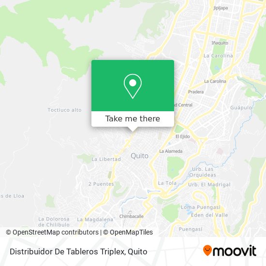 Distribuidor De Tableros Triplex map
