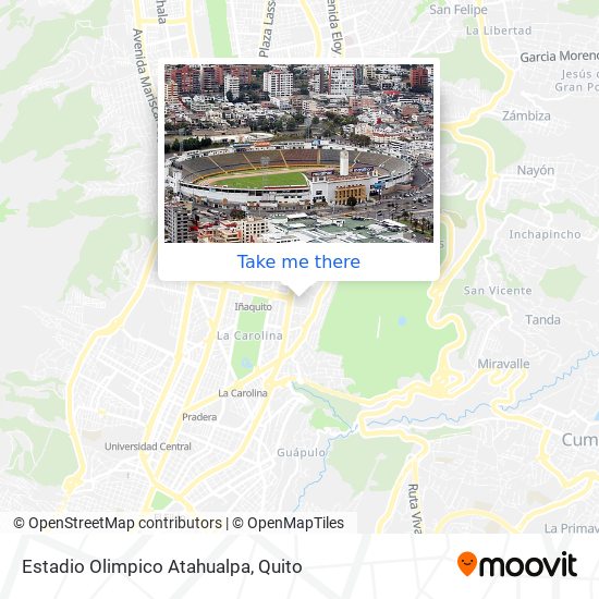 Estadio Olimpico Atahualpa map