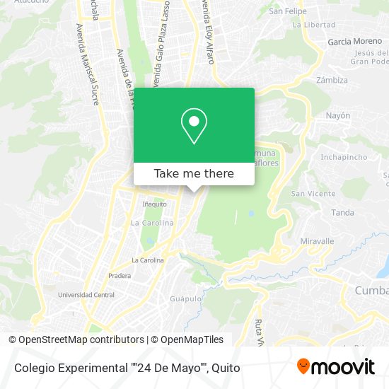 Colegio Experimental ""24 De Mayo"" map