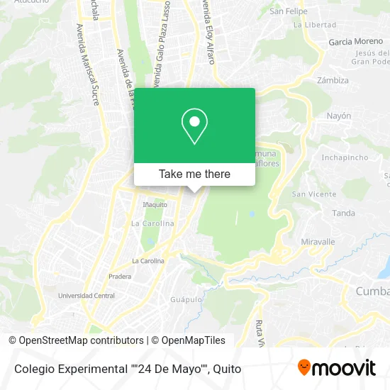 Mapa de Colegio Experimental ""24 De Mayo""