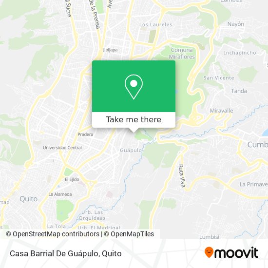Mapa de Casa Barrial De Guápulo