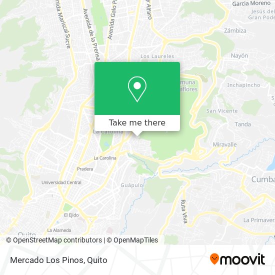 Mercado Los Pinos map