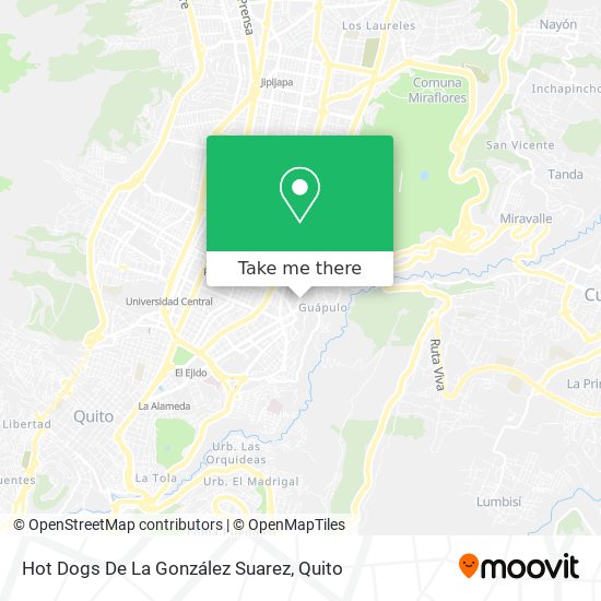 Hot Dogs De La González Suarez map