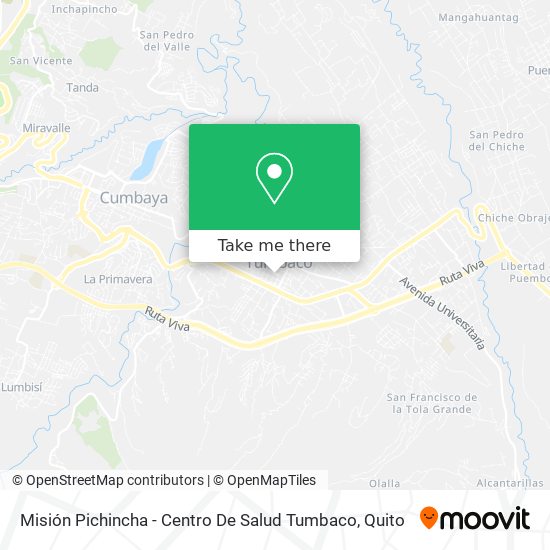 Misión Pichincha - Centro De Salud Tumbaco map