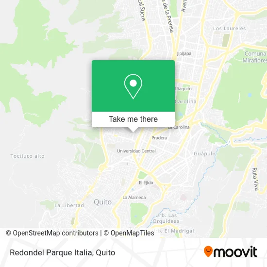 Redondel Parque Italia map