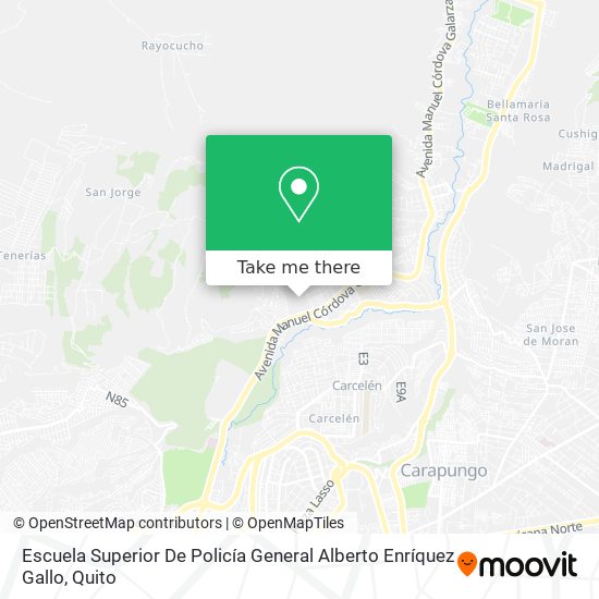 Mapa de Escuela Superior De Policía General Alberto Enríquez Gallo