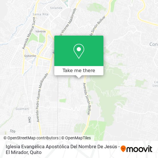 Iglesia Evangélica Apostólica Del Nombre De Jesús - El Mirador map