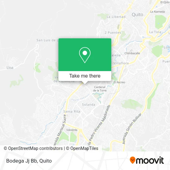 Bodega Jj Bb map
