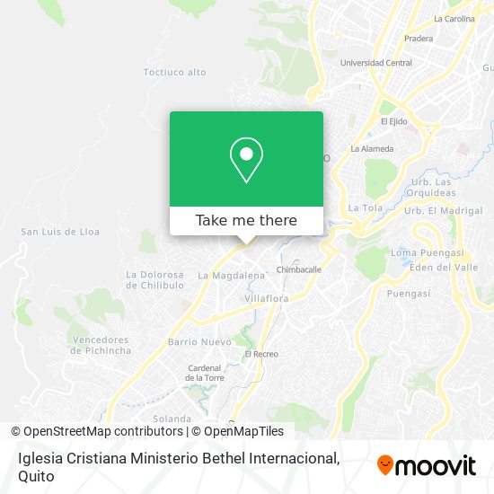 Mapa de Iglesia Cristiana Ministerio Bethel Internacional