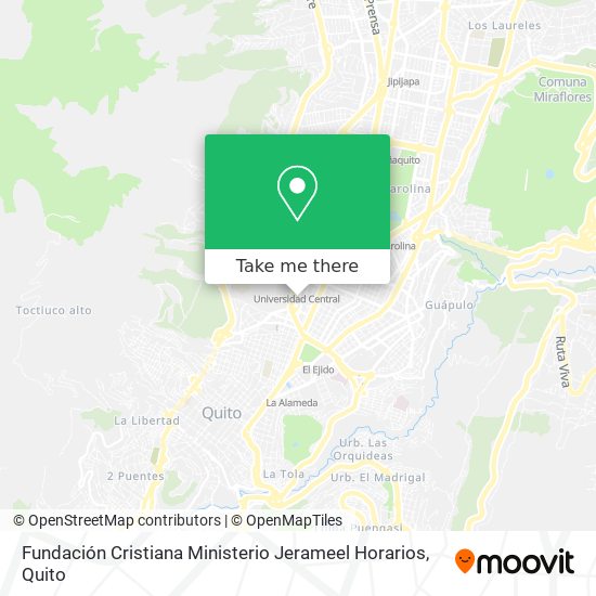 Mapa de Fundación Cristiana Ministerio Jerameel Horarios