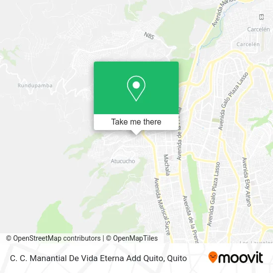 C. C. Manantial De Vida Eterna Add Quito map
