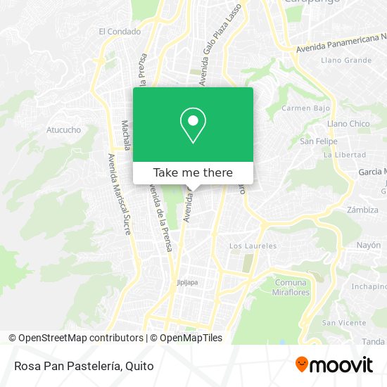 Mapa de Rosa Pan Pastelería