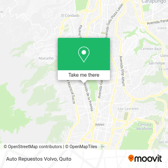 Auto Repuestos Volvo map