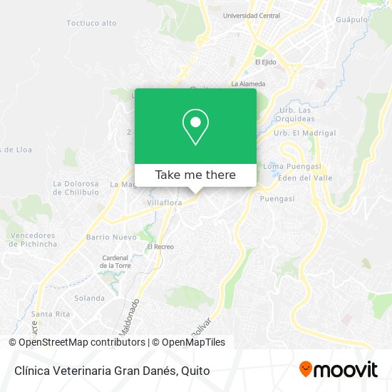Clínica Veterinaria Gran Danés map