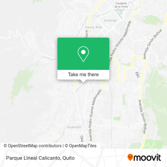 Parque Lineal Calicanto map