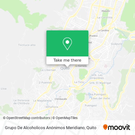 Mapa de Grupo De Alcoholicos Anónimos Meridiano