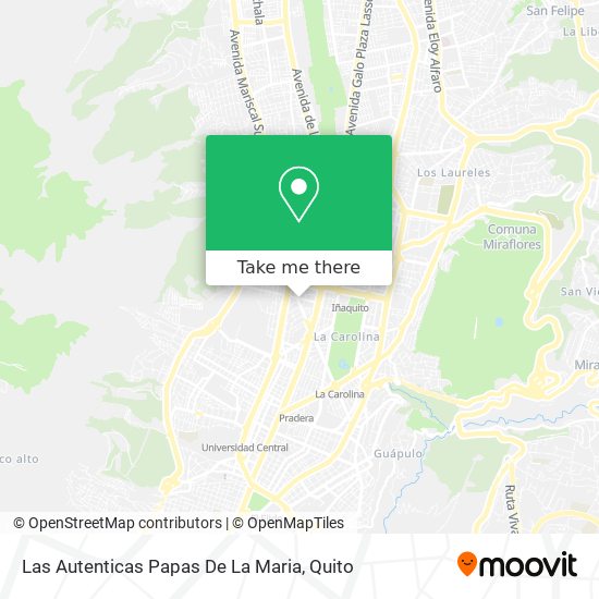 Mapa de Las Autenticas Papas De La Maria