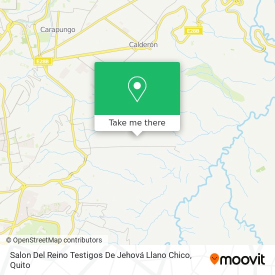 Mapa de Salon Del Reino Testigos De Jehová Llano Chico