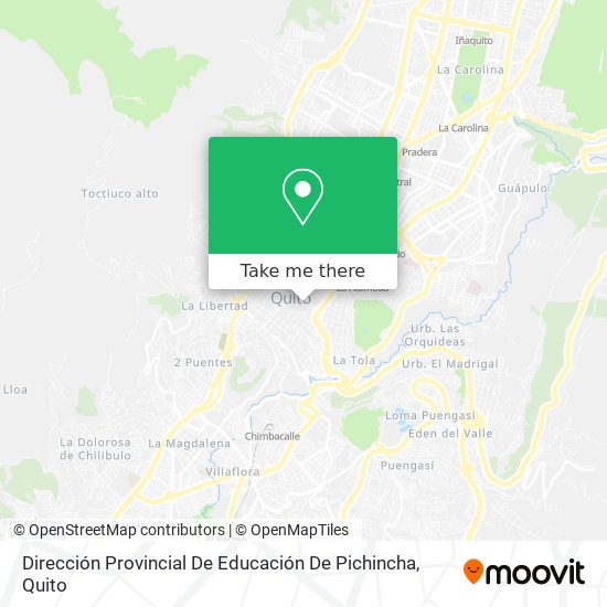 Dirección Provincial De Educación De Pichincha map