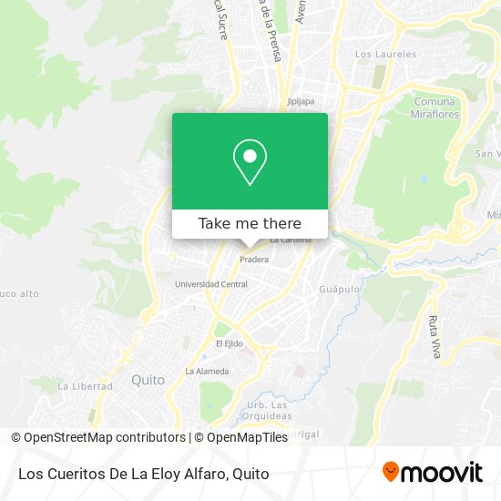 Los Cueritos De La Eloy Alfaro map