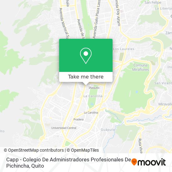 Mapa de Capp - Colegio De Administradores Profesionales De Pichincha