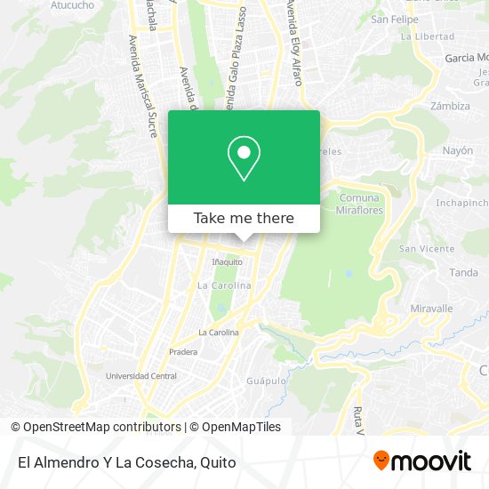 El Almendro Y La Cosecha map