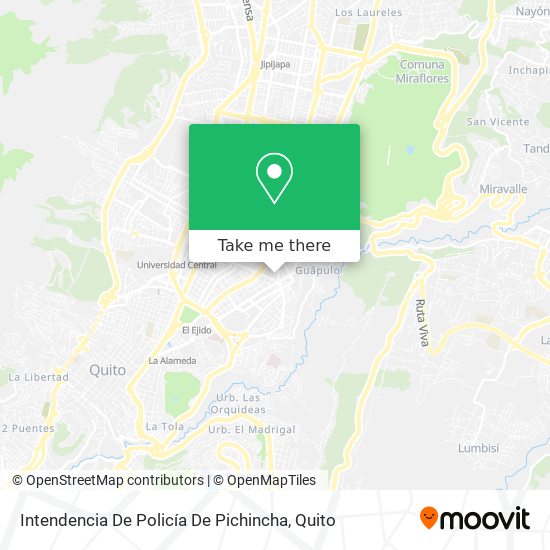 Intendencia De Policía De Pichincha map