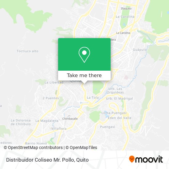 Distribuidor Coliseo Mr. Pollo map