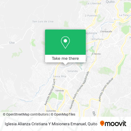 Iglesia Alianza Cristiana Y Misionera Emanuel map