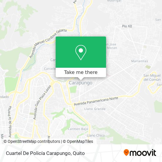 Cuartel De Policía Carapungo map