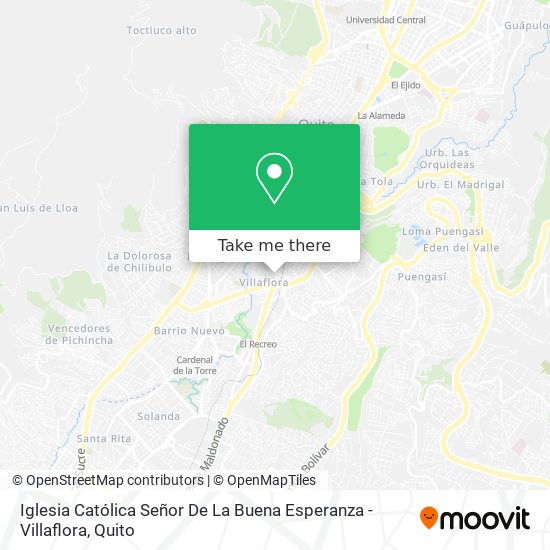 Iglesia Católica Señor De La Buena Esperanza - Villaflora map