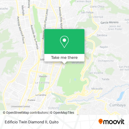 Mapa de Edificio Twin Diamond II
